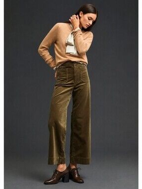 Maeve Colette Corduroy Crop Wide-Leg Pants 23 Retro